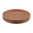 Thumbnail image #1 for Cal-Mil Hudson 22017-10-109 10" Round Melamine Plate, Terra Cotta, Stackable Case of 6