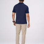 Thumbnail image #2 for Chef Works SBU01-NAV-4XL Men's Navy Short-Sleeve Snap-Front Work Shirt, Mesh Back, 4XL