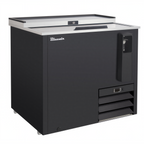 Thumbnail image #1 for Blue Air FSE LLC BLBC-36B-HC Bottle Cooler, 36-7/8"W, Side-Mounted Self-Contained Refrigeration, Stainless Steel Top, Black Exterior