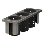 Thumbnail image #1 for Steril-Sil Company E1-BS3OE-RP 1/2-Size Stainless Steel Drop-In Silverware Basket, 3-Compartment