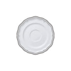 Thumbnail image #1 for Steelite International Folio, Porcelain 62582FP821 Round Porcelain Saucer, 6.5", Adelina Triple Line Slate Case of 2 Dozen