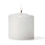 Thumbnail image #1 for Hollowick/Steelite Select Wax P2.5W-36 White Pillar Candle, 2-1/2"H x 2-1/2" Diameter