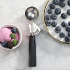 Thumbnail image #2 for New Star Foodservice Inc. 34882 Ice Cream Disher Scoop Portioner, #30, Stainless Steel, Black Handle Case of 72