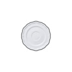 Thumbnail image #1 for Steelite International Folio, Porcelain 62587FP823 Round Porcelain Saucer, 5.0 in, Black Line Case of 2 Dozen