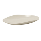 Thumbnail image #1 for G.E.T. Osslo OP-1518-W 15" White Melamine Oval Flared Platter Case of 6