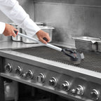 Thumbnail image #2 for Chef Master 90242 Horseshoe Broiler Brush with Scraper, Stainless Steel Bristles, 20-1/2" Aluminum Handle Case of 6