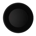 Thumbnail image #1 for G.E.T. GET WP-9-BK . . 9-Inch Black Melamine Round Plate with Wide Rim Dozen Case of 2 Dozen