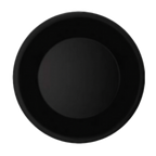 Thumbnail image #1 for G.E.T. Black Elegance WP-7-BK 7-1/2-inch Round Black Melamine Wide-Rim Plate Dozen Case of 4 Dozen