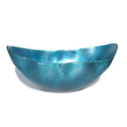 Thumbnail image #1 for Steelite International Kenny Mack, Wave KMK2021MBP Oval Resin Bowl, 19 x 11-1/2 x 8 in, Marine Blue Pearl