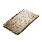 Thumbnail image #1 for Korin Inc GL-270 Rectangular Serving Tray, Black, 6.25"L x 3.5"W x 0.5"H Case of 6