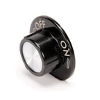 Thumbnail image #1 for AllPoints Foodservice Parts & Supplies 221172 Oven Control Knob, On/Off, Black Plastic, 2-1/2" Diameter, .350"D Stem