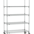 Thumbnail image #1 for Metro Super Erecta SA-3648C-80-M5 Super Adjustable Mobile Wire Shelving Unit, 48"W x 36"D x 80"H, 800 lb. capacity per shelf, 1200 lb. capacity per