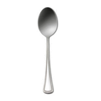 Thumbnail image #1 for 1880 Hospitality Needlepoint by Oneida® 2544SPLF Soup/Dessert Spoon, 6-3/4", Oval Bowl, Beaded Border, 18/8 Stainless Steel Pack of 3 Dozen