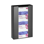 Thumbnail image #2 for Alpine Industries ADI902-03-BLK 3-Box Glove Dispenser, Black Acrylic, 10-1/5"W x 3-1/2"D x 16-1/10"H