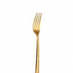 Thumbnail image #1 for Kadra Kitchenware Vikko Crown VC-202-SF Salad Fork, 7 in, Gold 18/10 Stainless Steel Case of 12
