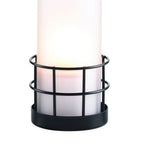 Thumbnail image #2 for Sterno Industrial Chic 85156 Round Black Wire Gridiron Lamp Base, 2-3/4"H x 3-9/32" Dia.