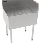 Thumbnail image #5 for Perlick Corporation Top Shelf TS90RIC Freestanding Underbar Right Inside Corner Drainboard, Stainless Steel, Glass Rack Inserts, 6-Inch Backsplash