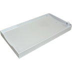 Thumbnail image #1 for AllPoints Foodservice Parts & Supplies 1901434 Right-Side Hopper Drip Tray, White