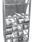 Thumbnail image #4 for Channel Manufacturing CSBR-80M Mobile Aluminum Can and Storage Rack, 80 #10 Can Capacity, Without Top