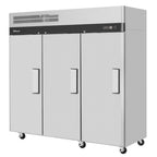 Thumbnail image #1 for Turbo Air M3R72-3-N-AL Three-Section Reach-In Refrigerator, 65.8 cu. ft., Solid Hinged Doors, Top-Mounted Refrigeration