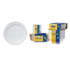Thumbnail image #1 for G.E.T. Supermel SP-DP-509-W Melamine Dinner Plate, 9-inch Round, White, Medium Rim Case of 2 Dozen
