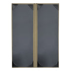 Thumbnail image #2 for Risch EVERGREEN-2V 4.25X14 Double-Fold Vinyl Menu Cover, 2-View, 4-1/4" x 14" Case of 25
