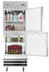 Thumbnail image #7 for KoolMore 1-Section Reach-In Refrigerator with Solid Half Doors, 23 Cu. Ft., Stainless Steel, Bottom-Mount Self-Contained