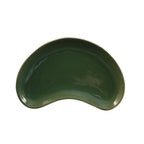 Thumbnail image #1 for CAC China Festiware CRS-8-G Crescent Ceramic Plate, Green, 8-3/4"L x 5"W Case of 3 Dozen