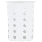Thumbnail image #1 for Steril-Sil N-200 Silverware Cylinder, Straight-Walled, 5.5" High, White, Heat-Resistant to 300°F