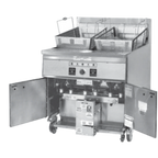 Thumbnail image #1 for Keating of Chicago Safe & Easy SE34X24 Under-Fryer Oil Filter, Stainless Steel, 210 lb Capacity, Liquid Oil Only