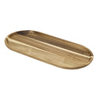 Thumbnail image #1 for Browne USA Foodservice 571680 Oval Acacia Wood Serving Board, 16" x 8", Without Handle