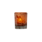 Thumbnail image #1 for Hollowick/Steelite Hollowick Lighting LMP1482 Glass Votive/Tealight Lamp, Marble and Terra Cotta, 3.5"H