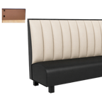 Thumbnail image #1 for ATSMFG ATS AT&S-ASWB-K42-6CH GR5/COM 42" High Upholstered Wall Booth with 6-Channel Back and Removable Spring Seat