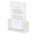 Thumbnail image #1 for Cal-Mil Vista 28622-46-141 U-Frame Tabletop Cardholder, 5" x 7" x 2"H, HDPE, Coastal Case of 6