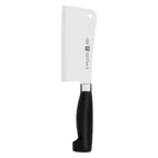 Thumbnail image #1 for Zwilling J.A. Henckels Four Star® 1001610 6-Inch Meat Cleaver, High Carbon Steel Blade, Black Polypropylene Handle