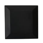Thumbnail image #1 for CAC China Color Arts KC-8-BLK 8-Inch Black Square Ceramic Plate Case of 2 Dozen