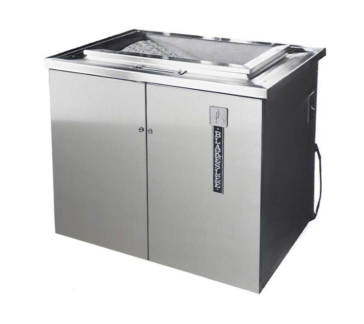 Product image #5 for Blakeslee BB-1224 Silver Saver Stationary Open-Top Stainless Steel Burnisher System