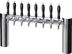 Thumbnail image #5 for Perlick Avenue 8-Faucet H-Pipe Glycol-Cooled Countertop Draft Beer Tower, Stainless Steel
