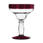 Thumbnail image #1 for Libbey Aruba 92308R 12 oz Margarita Glass with Red Rim and Foot