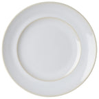 Thumbnail image #1 for Mikasa Hospitality (Lifetime Brands, Inc.) Homespun 5308739 Wide Rim Stoneware Plate, 11.4", Beige Case of 24