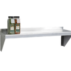 Thumbnail image #1 for 1880 Hospitality Focus Foodservice FWSAL1236 Wall-Mounted Aluminum Shelf, 36"W x 12"D, Marine Edge, 16 Gauge