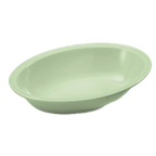 Thumbnail image #1 for G.E.T. GET DN-332-G Oval Rimmed Melamine Bowl, 32 oz, Green, 10" x 7-1/4" x 2-1/4"H 1 Dozen