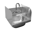 Thumbnail image #1 for GSW USA HS-2017S Wall-Mounted One-Compartment Hand Sink, 304 Stainless Steel, Gooseneck Faucet Included