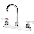 Thumbnail image #4 for Krowne Royal Series 15-525L Deck-Mount Manual Faucet, 8-Inch Centers, 3-1/2-Inch Gooseneck Spout, Ceramic Cartridge, Low Lead