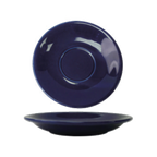 Thumbnail image #1 for International Tableware Cancun CAN-2-CB Ceramic Saucer, 5-1/2" Round, Cobalt Blue, Narrow Rim Case of 3 Dozen