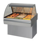 Thumbnail image #1 for Fri-Jado USA HD 3 CURVE Countertop Hot Deli Merchandiser, Full-Service, Curved Glass, Stainless Steel, 42.63 in W