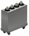 Thumbnail image #4 for BK Resources Mobile Cup Dispenser with 4 Inline Dispensers, 12 x 33 x 31 Inches