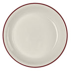 Thumbnail image #1 for Steelite International HL Ivory HL30663931 China Coupe Plate, 8-1/4" Round, Empire Maroon Line Case of 3 Dozen