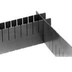 Thumbnail image #1 for Eagle Group A203846 Short Gray Divider for Slide System Tote Box TB1722-9