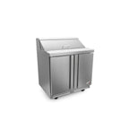 Thumbnail image #1 for Fagor Refrigeration FST-36-10-N Sandwich/Salad Prep Refrigerator, 36-3/8"W, 2 Doors, 10 1/6-Size Pans, Stainless Steel